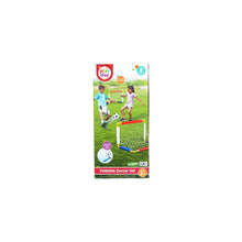 Play Day Foldable Soccer Set (2 Folding Goals, Ball, Inflating Pump, & 4 Stakes) Children Ages 3+