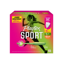 Playtex® Sport® Tampons, Multipack (Light/Regular/Super Absorbency) 46ct (PACK OF 3 )