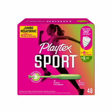 Playtex Sport Tampons, Unscented, Regular/Super (48 Count) (PACK OF 3 )