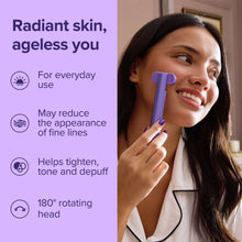 Plum Beauty Red Light Vibrating Facial Radiance Wand