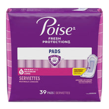 Poise Incontinence Pads for Women, 5 Drop Maximum Absorbency, Long Length, 39 Count