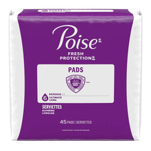 Poise Incontinence Pads for Women, 6 Drop Ultimate Absorbency, Long Length, 42 Count
