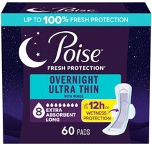 PoiseOvernightUltraThinIncontinencePadswithWings-8DropExtraAbsorbent-60Count10-_1 - USA Mega Market