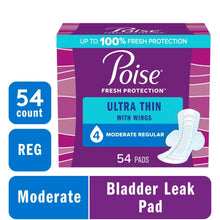 PoiseUltraThinIncontinencePadswithWings-4DropModerateAbsorbency-54Count7-_1 - USA Mega Market