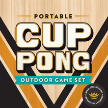 Portable Cup Pong, Outdoor Toss Game Set, for All Ages, by MinnARK