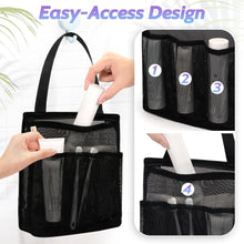 PortableLargeMeshShowerCaddy_ToiletryToteBag-QuickDryforCollegeDorm_Gym_Pool_Travel_Beach_Yoga_Camping_andMore_Black_1 - USA Mega Market