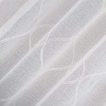 Portside Embroidered Trellis Sheer Curtains, 2-pack