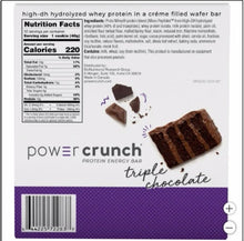 Power Crunch Protein Energy Bar, Triple Chocolate, 1.4 oz, 12-count