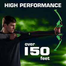 Zing Air Storm Z-tek Bow - Green: High-Powered Outdoor Archery Set for Action-Packed Fun and Precision Shooting, Green