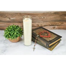 Prayer-Candle-Clear-Glass-White4 - USA Mega Market