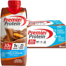 Premier30gProteinPLUSEnergyandImmuneSupportShakes_ChocolatePeanutButter_11floz_18-pack - USA Mega Market