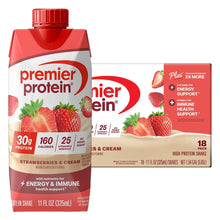 Premier30gProteinPLUSEnergyandImmuneSupportShakes_Strawberries_Cream_11floz_18-pack - USA Mega Market
