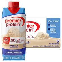 Premier30gProteinPLUSEnergyandImmuneSupportShakes_Vanilla_11floz_18-pack - USA Mega Market