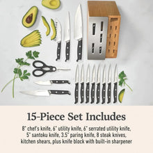 PremierbyCalphalon15-PieceKnifeSetwithSharpINEdgetech - USA Mega Market