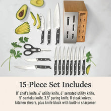 Premier by Calphalon 15-Piece Knife Set with SharpIN Edgetech