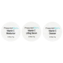 PrescriptSkin, Vitamin C Trial Set, 3 Professional Strength Brightening Products, 3 Jars, 0.18 oz (5 g) Each