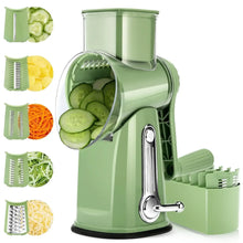 Pukomc-Rotary-Cheese-Grater-Handle-Food-Shredder-5-Well-designed-Blades-Strong-Suction-Base-Roun_3742_1 - USA Mega Market