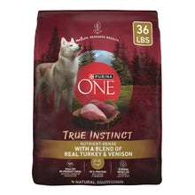 PurinaOneTrueInstinctDryDogFoodforAdultDogs-HighProteinRealTurkey-Venison-36lbBag-_1 - USA Mega Market