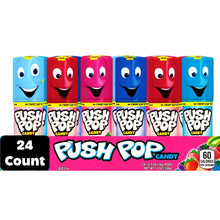 Paquete variado de caramelos Push Pop, 0.5 oz., 24 unidades.