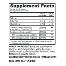 Qunol Plus CoQ10 Ubiquinol 200mg with Omega-3, 90 Softgels