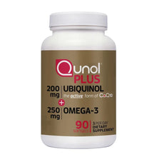 QunolPlusCoQ10Ubiquinol200mg.withOmega-3_90Softgels - USA Mega Market