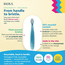 RADIUS Kids Toothbrush, Child Extra Soft, 1 YR+, Totz Toothbrush, Value Pack, 2 CT