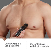 REMINGTON Graphite All-in-One Grooming Kit, Men's Head & Body Trimmer Kit with Combs, Black