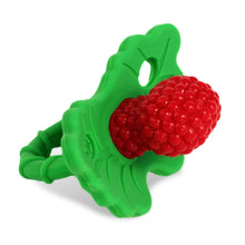 RaZbabyRaZberrySiliconeTeetherToyMulti-TextureDesignHandsFreeDesignforBaby3m_PacifierStyleTeether - Brands For Less USA