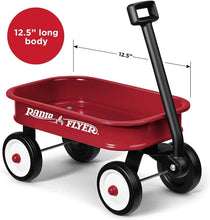 Radio Flyer Mini Classic Red Wagon for Kids, Toy Wagon For Kids Aged 1.5+, Play-Size Version of the Classic, Durable Rolling Wheels & Steel Body, Working Handle, For Toys, Crafts & Gift Displays