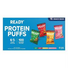 Ready Protein Puffs, Variety Pack, 6-7g Protein, 100 Calorie Snack Bags, 16 ct.