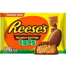 REESE'S Milk Chocolate Snack Size Peanut Butter Eggs, Easter Candy Basket Stuffers Bag, 9.6 oz