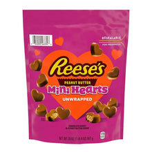 Reese's Unwrapped Chocolate Peanut Butter Creme Mini Hearts, Valentine's, Candy Bag, 20 oz.