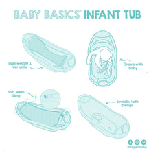 Regalo Baby Basics Grow with Me Infant Bath Tub, Grey, Unisex, Plastic
