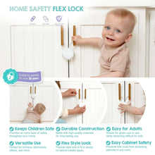 Regalo Baby Proof Cabinet Locks for Child Safety, Multi-Purpose Strap Locks for Cabinets, Appliances & Drawers