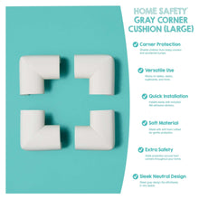 Regalo Corner Cushion for Child Safety - Grey - 4 Pack