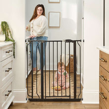 Regalo Easy Step Extra Tall Walk Thru Baby Safety Gate, Fits Openings 29-36.5 Inches, Black