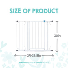 Regalo Extra Wide Walk-Through Baby Gate with Door, 29.5-38.5 in, White, Ages 6-24 Months