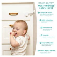 Regalo Multi-Purpose Safety Latches for Child Safety - 3 Pack