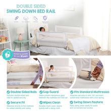 Regalo Swing Down Double Sided Bed Rail Guard, with Reinforced Anchor Safety System