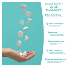 Regalo White Outlet Plugs for Child Safety - 24 Pack