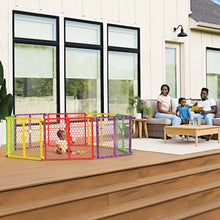 Regalo XL 2-in-1 Baby Safety Gate and Play Yard, Extra-Wide Configurable Panels, 260-Inch Coverage, Ages 6–24 Months, Multi-Color