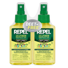 Repel Plant-Based Lemon Eucalyptus Insect and Mosquito Repellent, DEET-Free Bug Spray, 2 Pack