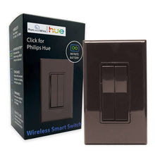 RunLessWire-Click-for-Philips-Hue-Wireless-Battery-Free-Smart-Dimming-Light-Switch-Brown-b16391e_6027_1 - USA Mega Market