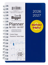 See It Bigger M/W Planner, Small (4.25" x 6.5"), Blue, 15-Month: Apr 2026 - Jun 2027
