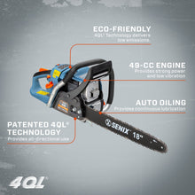 SENIX204QL_49cc4-Cycle18GasChainsaw2 - USA Mega Market