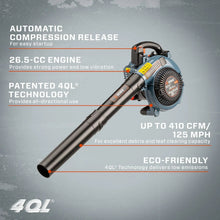 SENIX 4QL® 26.5cc 4-Cycle Gas Powered Handheld Leaf Blower