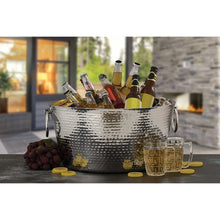 SKI30QuartHammeredDoubleWalledStainlessSteelBeverageTub7 - USA Mega Market