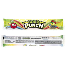 Pajitas de caramelo masticable SOUR PUNCH Rainbow Straws, 2 oz., 24 unidades.