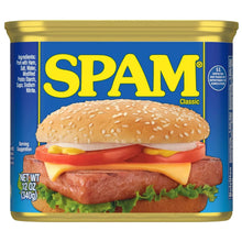 SPAM Classic Canned Meats, 7 G of Protein per Serving, Shelf-Stable, 12 oz Aluminum Can
