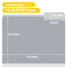 SUNEE File Folders, 30 pack Manilla Folders 8.5 x 11, 1/3 Cut Tab for Easy Labeling and Organization, Durable Standard Paper for Home, Office, School Filing